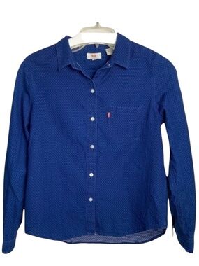 LEVI’S Blue Polka Dot Button Down Shirt